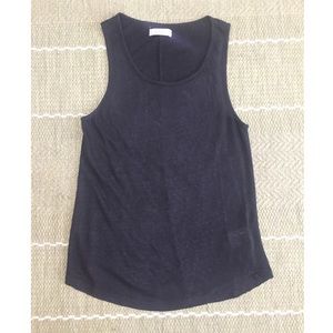 Anine Bing Linen Tank - Black